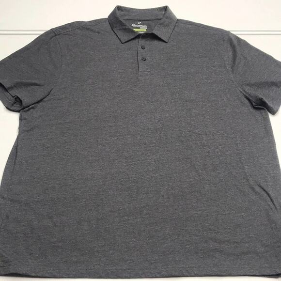 JOHN BARTLETT Mens XXL Slim Fit Gray Polo Shirt - Picture 2 of 3